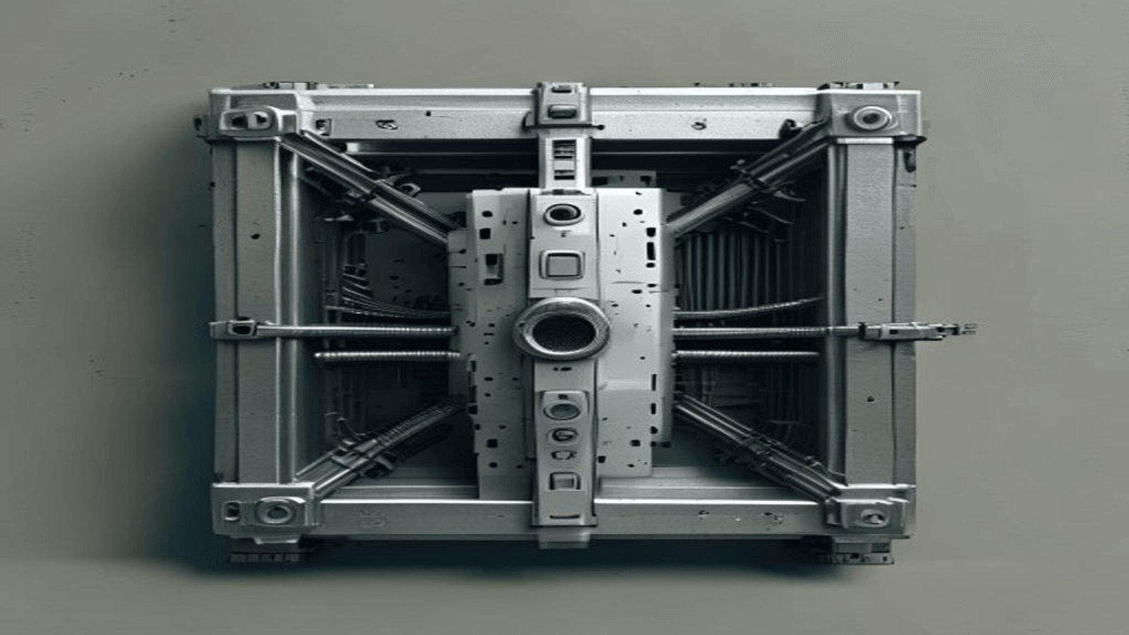 Upright freezer foaming mould tool — vertical cabinet cavity geometry