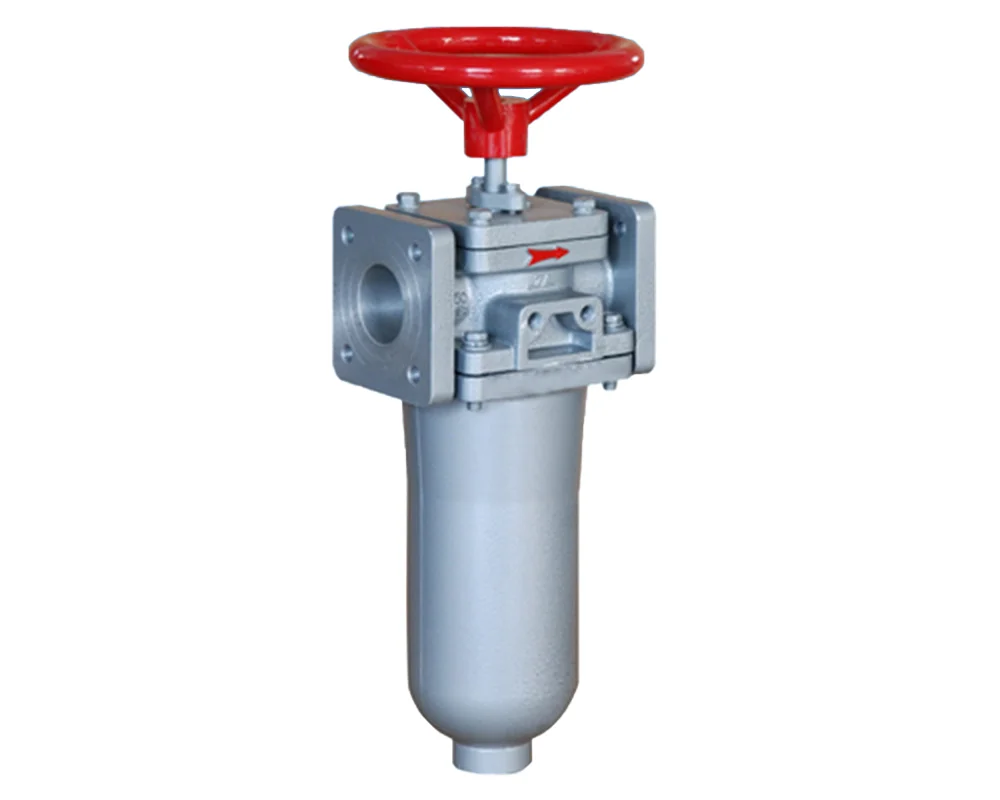 Inline filter for polyol and isocyanate feed lines