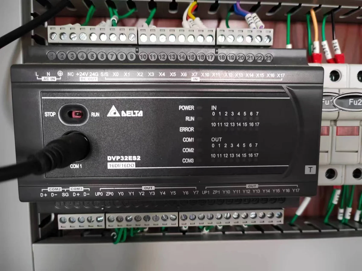 PLC control cabinet with HMI touchscreen, ATEX-compliant